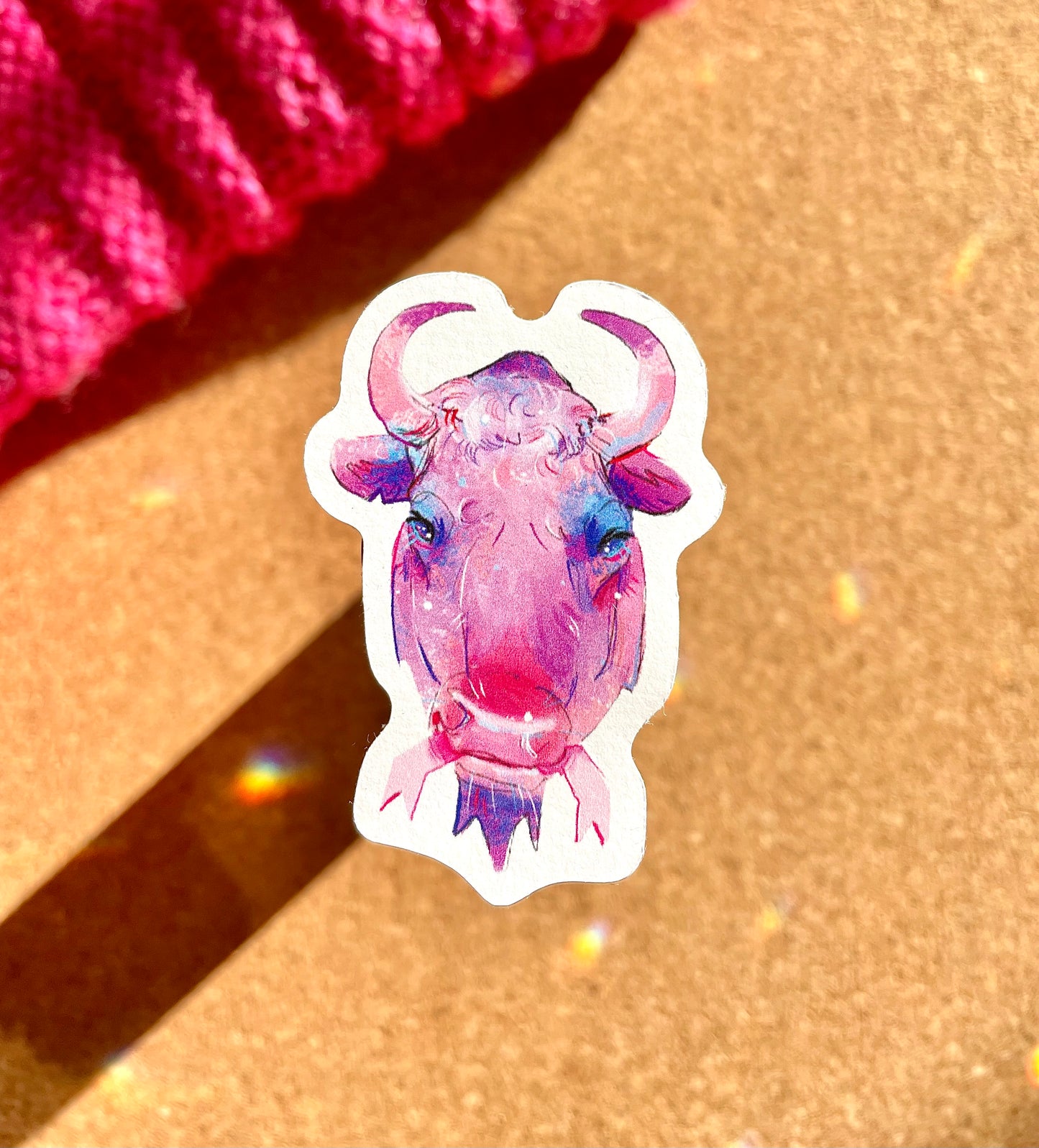 Cancer Research Bison Sticker!