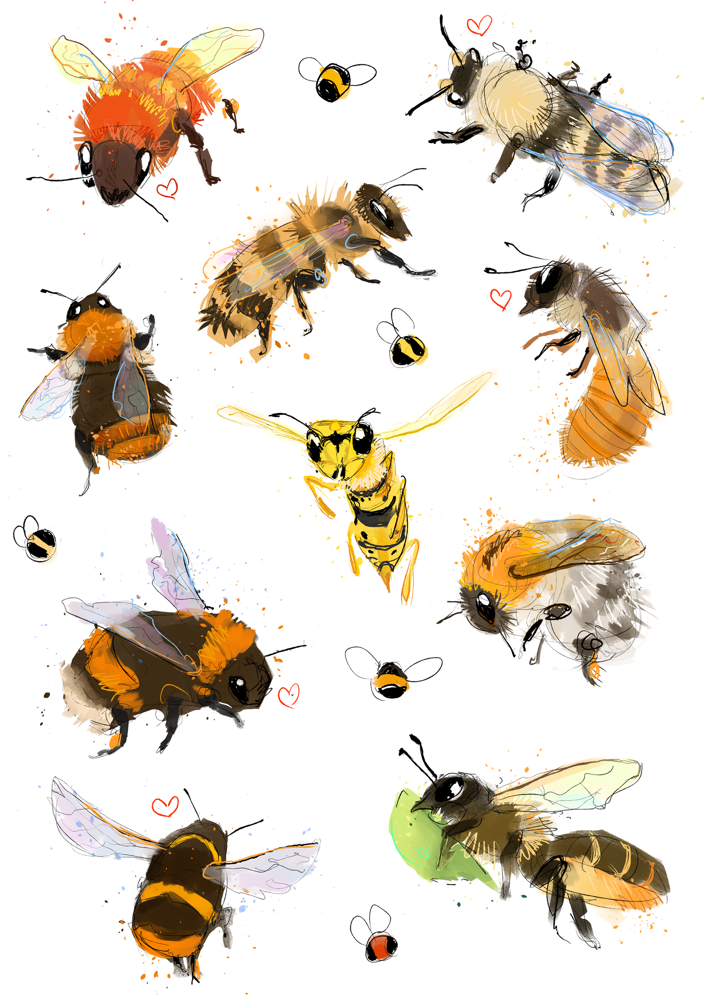 PREORDER Save the bees sticker sheet!