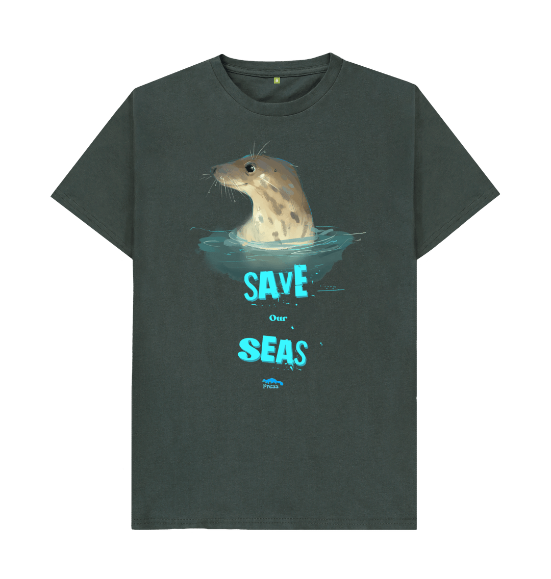 Dark Grey Save our Seas T-Shirt