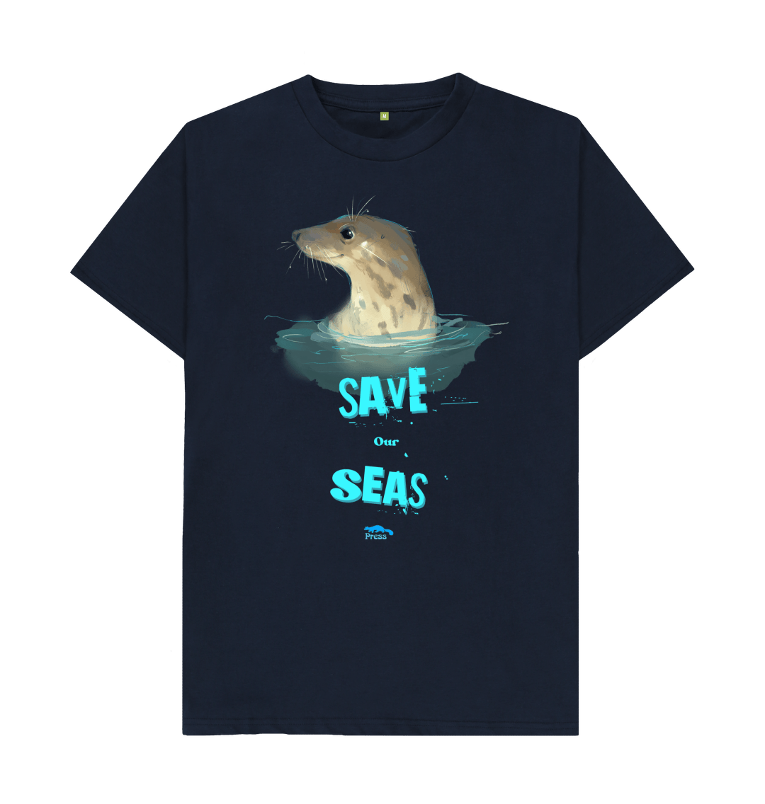 Navy Blue Save our Seas T-Shirt