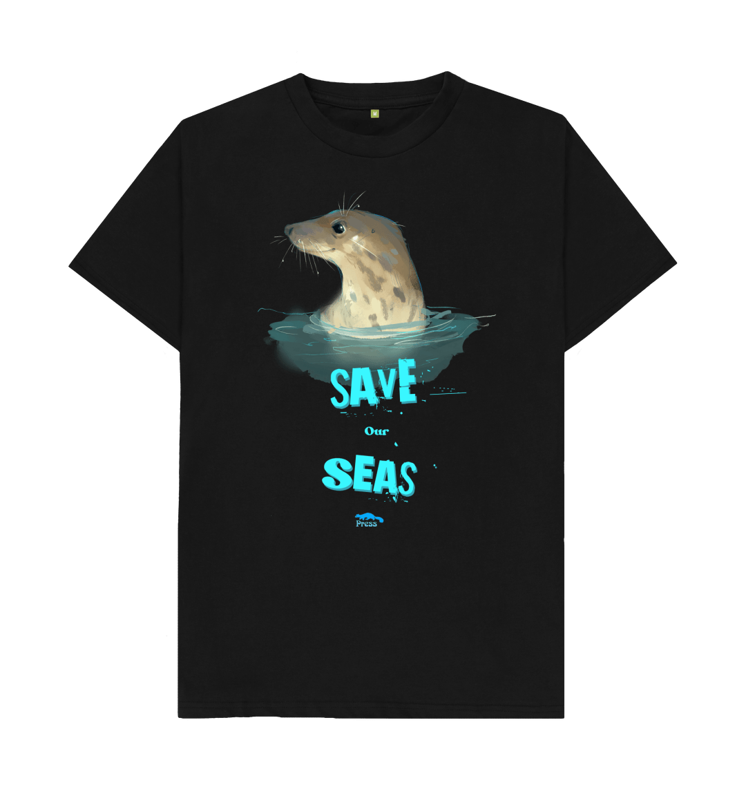 Black Save our Seas T-Shirt